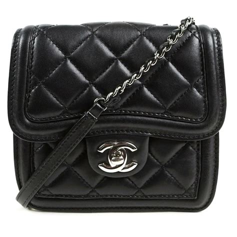 vintage chanel leather crossbody purse|Chanel crossbody price.